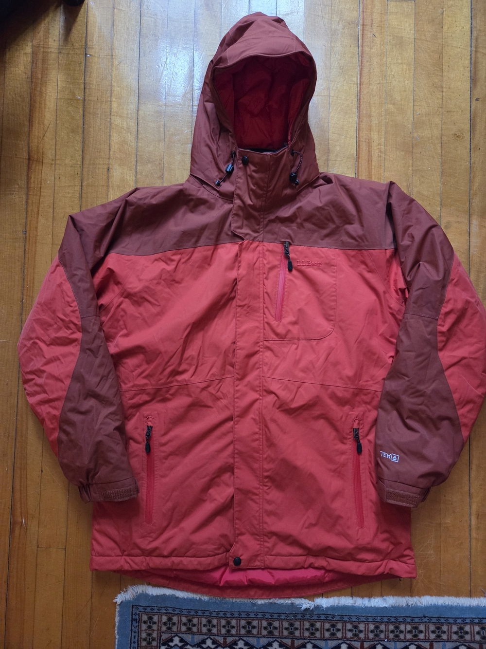 L.L.Bean TEK2.5 winter parka - L REG Burnt Orange / Brick Red Men's